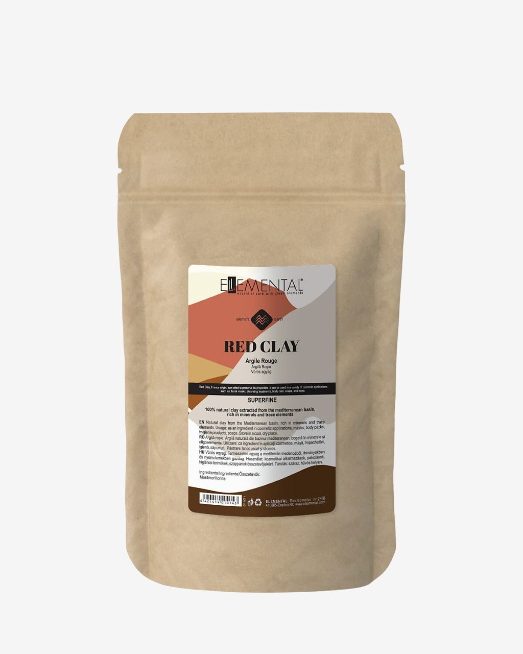 Ellemental, Argilă Roșie, 100 g