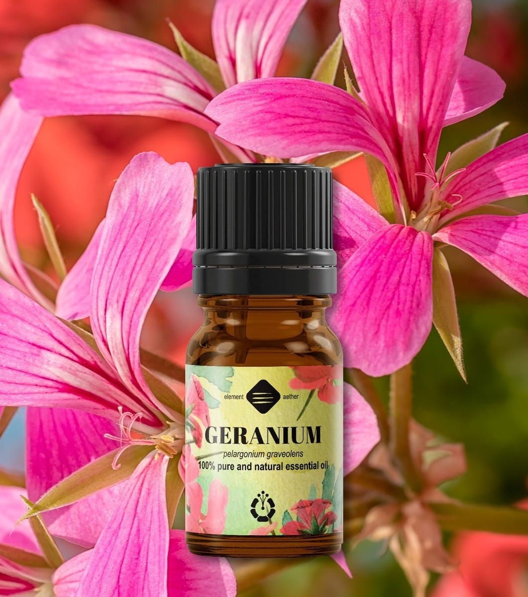 Ellemental, Ulei esențial de Geraniu Bourbon, 5 ml - 1 | YEO
