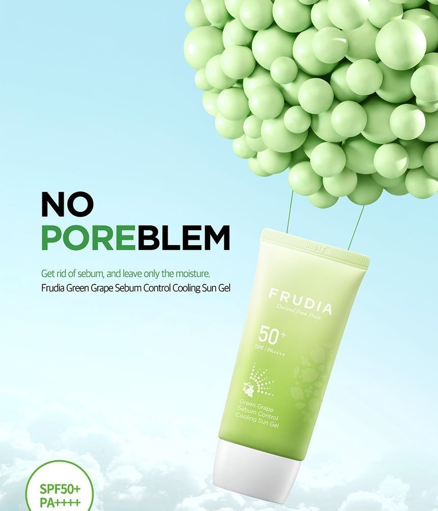 FRUDIA, Facial sunscreen sebum control SPF 50+, cremă de față cu protecție solară, 50 ml - 2 | YEO