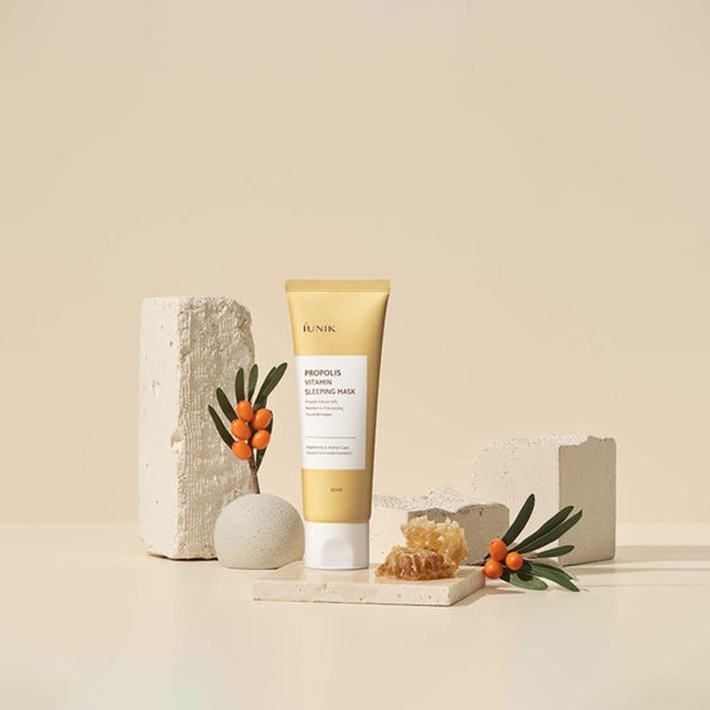 IUNIK, Propolis Vitamin Sleeping Skin Mask, mască cu propolis, 60 ml
