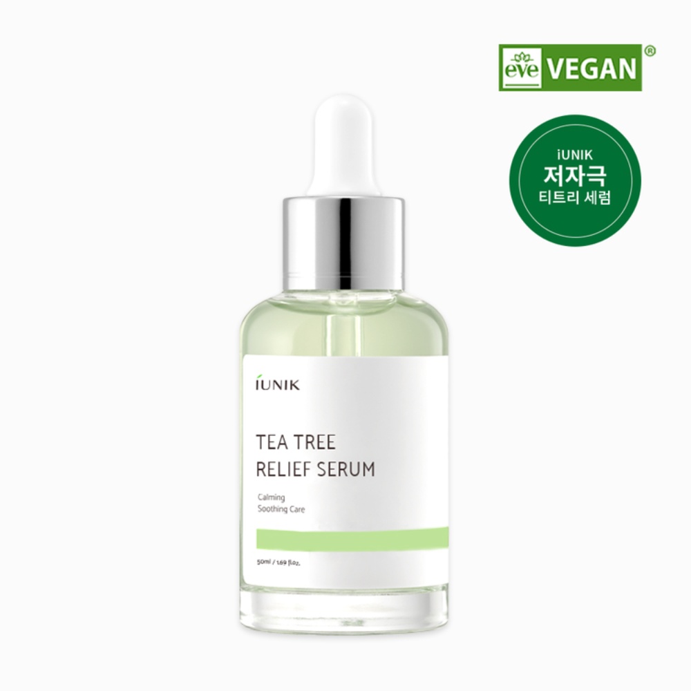IUNIK, Tea Tree Relief Serum, ser cu extract de arbore de ceai, 50 ml
