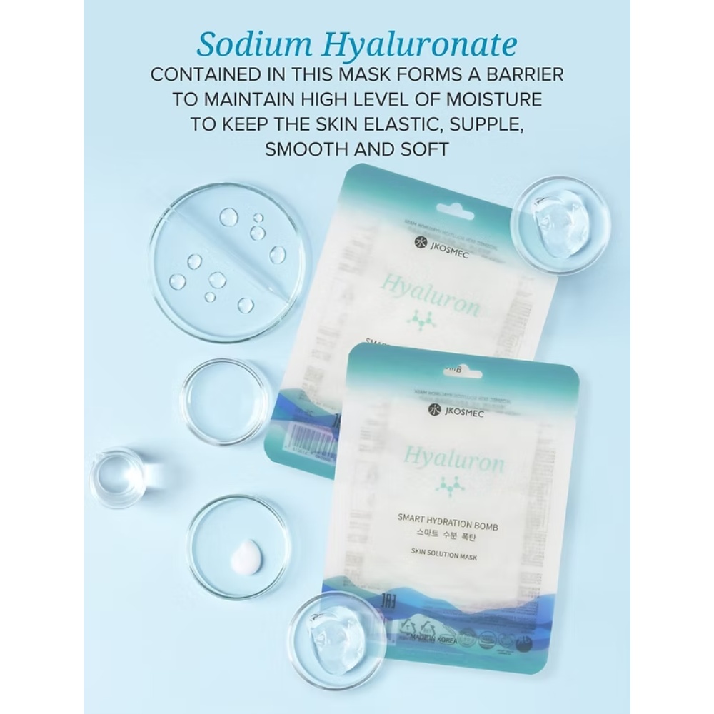 Jkosmec, Skin Solution Hyaluron Mask, mască cu Hyaluron, 25 ml