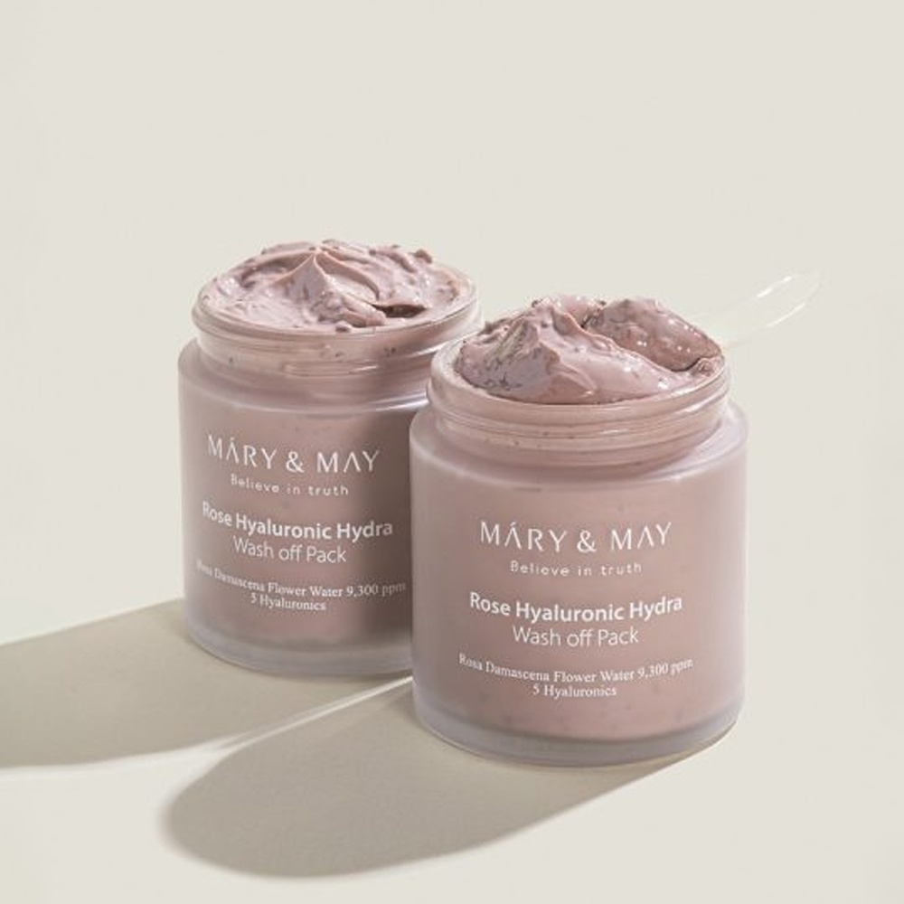 Mary&May, Rose hyaluronic hydra wash off pack, masca pentru ten, 125 g - 1 | YEO