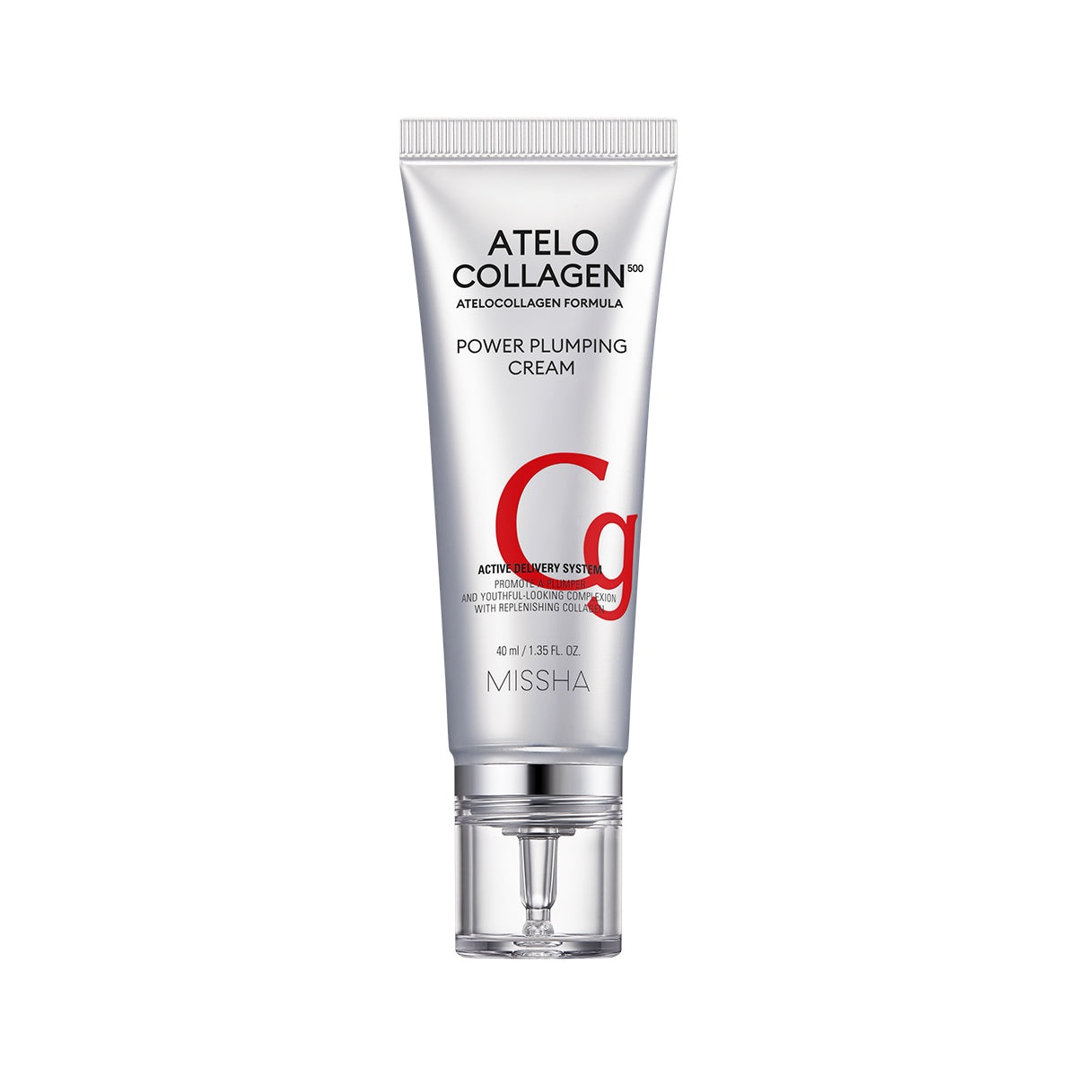 MISSHA, Atelocollagen500 Power Plumping Cream, cremă cu colagen pentru umplerea tenului , 40 ml
