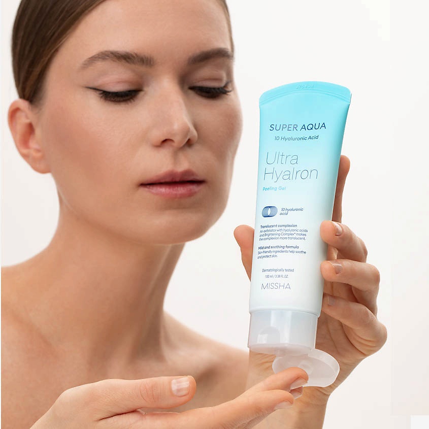 MISSHA, Super Aqua Ultra Hyalron Peeling Gel, gel de exfoliere , 100 ml