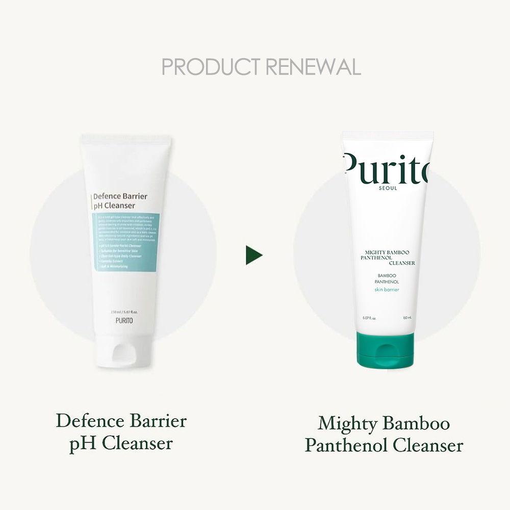 PURITO SEOUL, Mighty Bamboo Panthenol Cleanser, gel de curatare, 150 ml - 2 | YEO