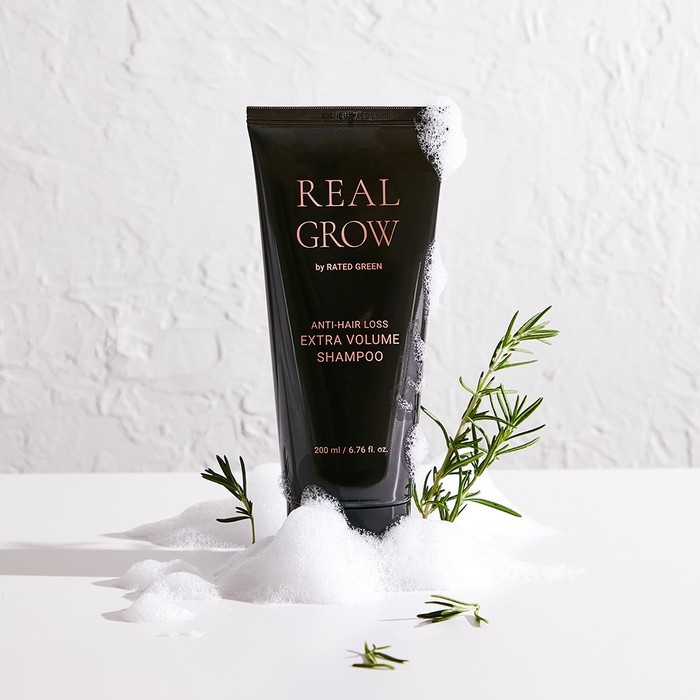 Rated Green, Real Grow Anti Hair Loss Extra Volume Shampoo, șampon împotriva căderii părului, 200 ml - 2 | YEO