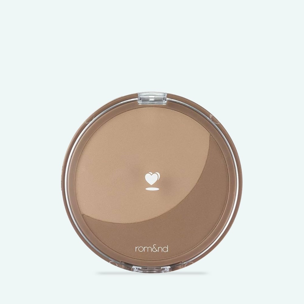 Rom&amp;nd, Better Than Shape - Face Bronzer - 02 Walnut Grain , pudră de conturare a feței, 9.5 g