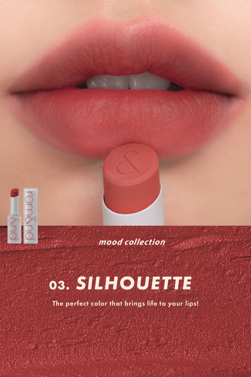 Rom&nd, Zero Matte Lipstick - 03 Silhouette , ruj de buze mat , 3 g - 1 | YEO