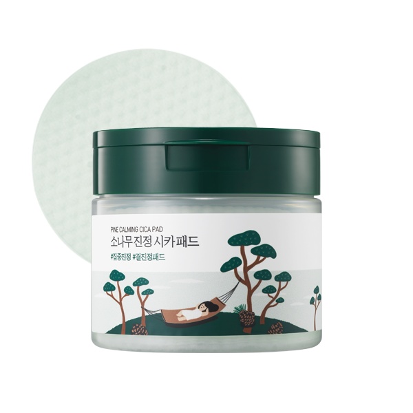 Round Lab, Lab Pine Calming Cica Pad, dischete cu efect de calmare, 50 buc