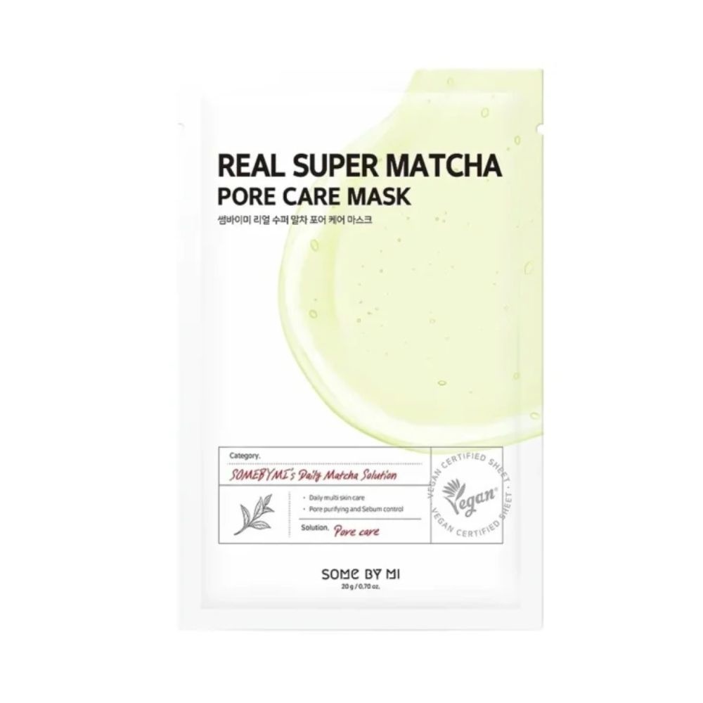SOMEBYMI, Real Super Matcha Pore Care Mask, mască pentru ten, 20 g