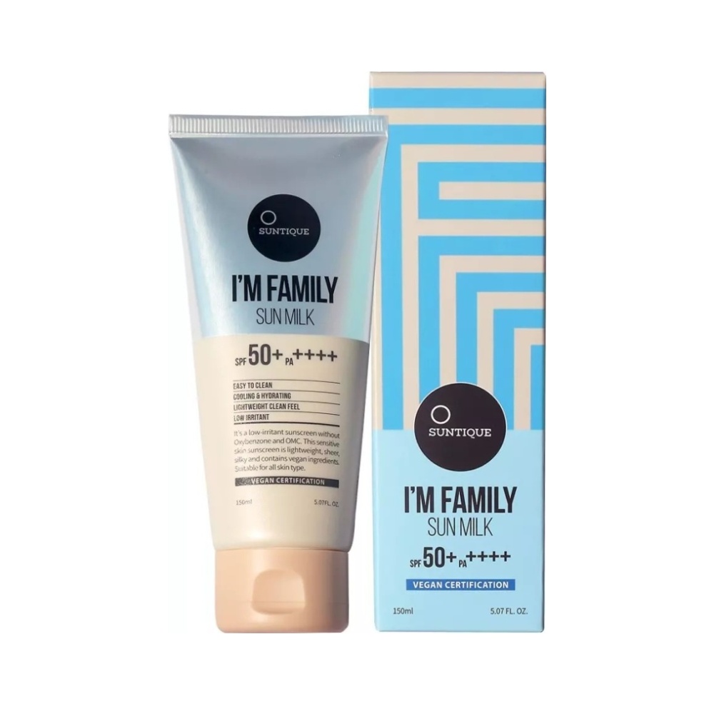 Suntique, I\'M Family Sun Milk, lapte solar cu SPF50+ PA++++ pentru familie, 150 ml - 1 | YEO