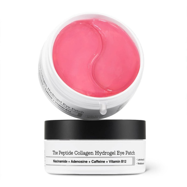 COSRX, The Peptide Collagen Hydrogel Eye Patch, peptide colagen hydrogel plasture pentru ochi, 85 g, 60 buc