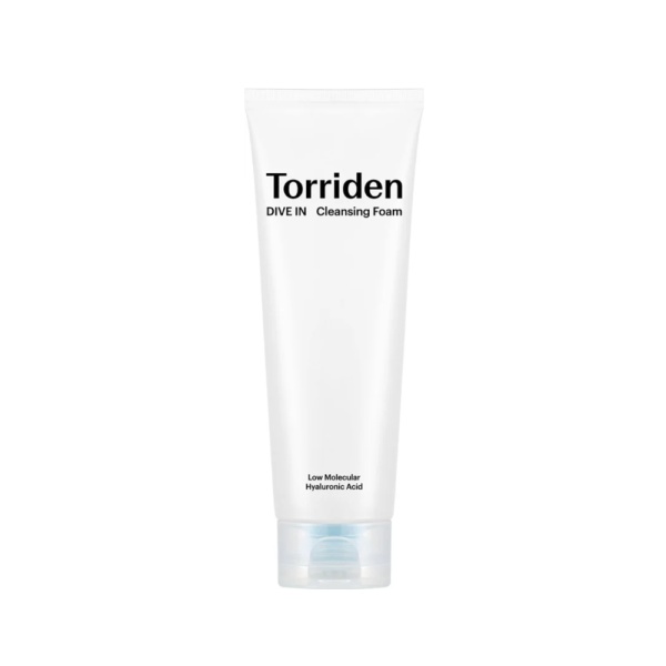 Torriden, DIVE-IN Low Molecular Hyaluronic Acid Cleansing Foam, spumă de curățare cu acid hialuronic, 150 ml