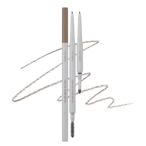 Rom&nd, Han All Flat Brow - Eyebrow Pencil - C3 Modern Beige, creion pentru definirea sprâncenelor , 0.17 g
