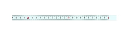 Bandă de măsurare autoadezivă 2 m, de la dreapta la stânga, Hedue