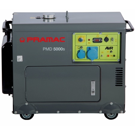 Generator carcasat PMD5000s +AVR,Monofazic, 230V, 50Hz, Lifter Engine Stage V ,Pornire electrica / Diesel, Battery EC, PR452SXAY00, Pramac