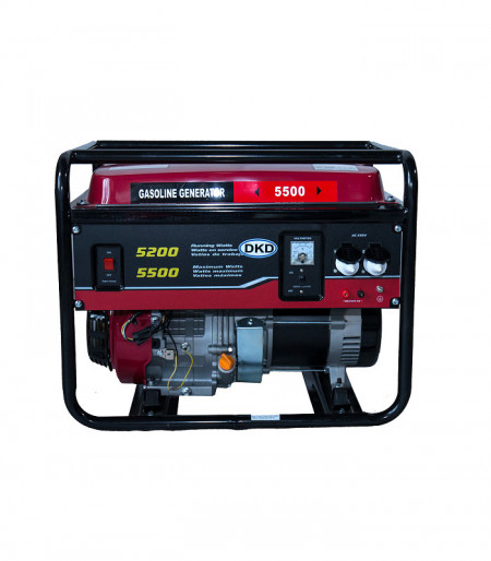 Generator de curent monofazat Weima WM 5500, cu motor de 13 CP, putere maxima 5,5 Kw, pornire manuala, AVR automat