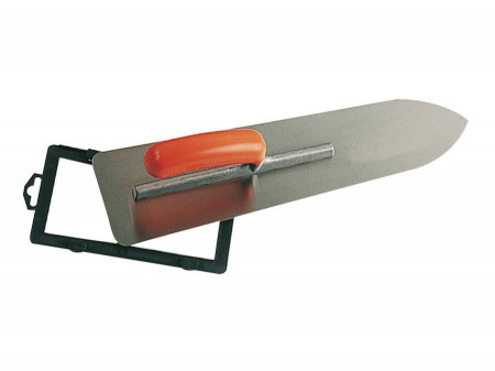 Gletiera INOX, cu montura de aluminiu, varf tip focos, maner tip banana 550×120 (90)