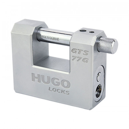 Lacat drept Hugo 60199 77 mm diametru brat 12 mm 3 chei
