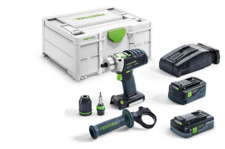 Festool Masina de gaurit cu percutie, cu acumulator QUADRIVE PDC 18/4 5,2/4,0 I-Plus-SCA