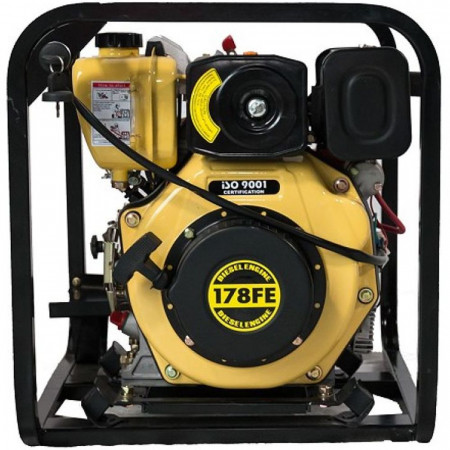 Motopompa apa curata DKD HP 50DIE 2" motor 7 CP diesel debit 28 mc/h refulare 63 m absorbtie 8 m pornire electrica