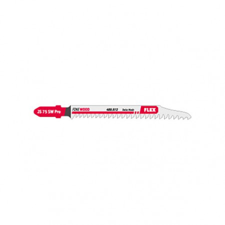 Set 5 lame pentru fierastrau pendular Flex 489972, JS 75 SW Pro VE 5, pentru lemn, coada tip T, 75 mm
