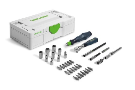 Set de dispozitive cu clichet SYS3 S 76-1/4"-CE RA, Festool