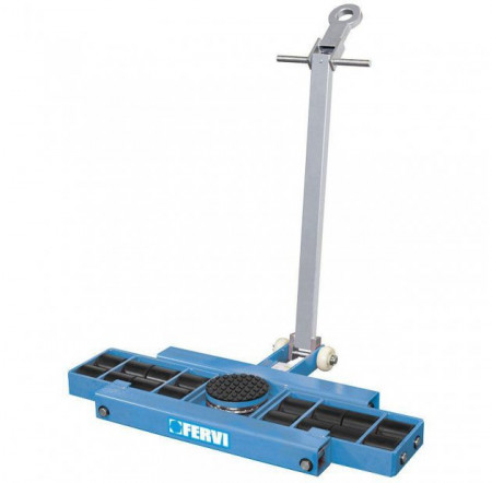 Carucior pentru marfa cu role 6 t - tip platforma 0654/06l, Fervi