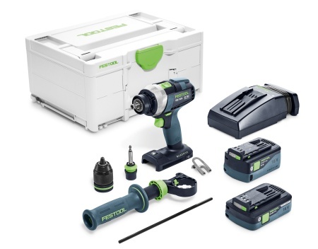 Masini de gaurit si insurubat cu acumulatori QUADRIVE TDC 18/4 5,0/4,0 I-Plus, Festool
