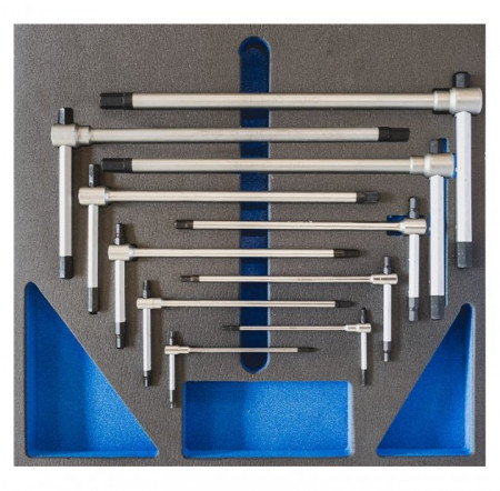 Set 11 chei imbus in "T" TM01/008, Fervi