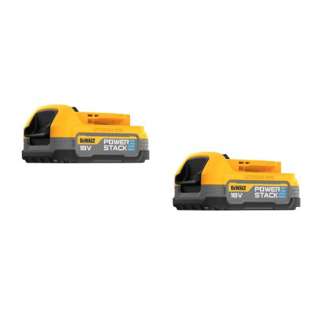 Set 2 acumulatori Dewalt Powerstack 18 V 1.7 Ah DCBP034E2
