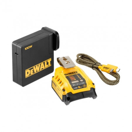 Set incarcator si acumulator USB 5A DeWalt DCB094H2-QW