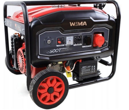 Generator curent Weima WM 8500 ET motor 17CP 4 timpi putere maxima 7.7 kW 230V benzina rezervor 30 l
