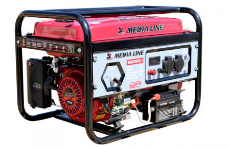 Generator monofazat Media Line MLG 3500E/2, 7 CP, 15 l