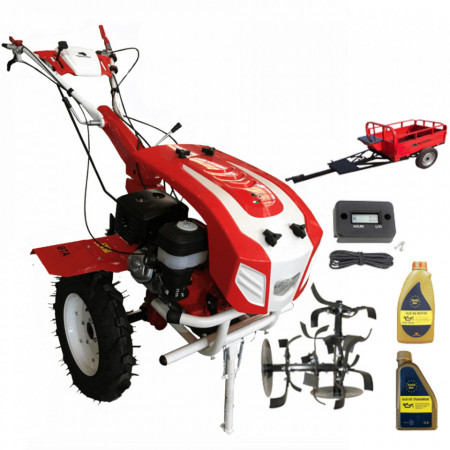 Motocultor Bisonte BTA-10SG, 10 CP, benzina, 2+1 viteze + accesorii (Pachet 3)