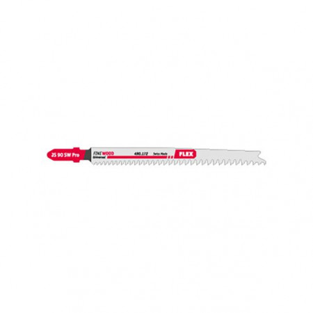 Set 5 lame pentru fierastrau pendular Flex 490172, JS 90 SW PRO VE 5, pentru lemn moale, coada tip T, 90 mm