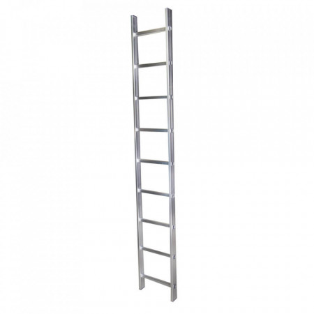 Bisonte Scara simpla Bisonte 9 trepte, STR109 2.53 m aluminiu (BT1006294)