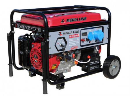 Generator monofazat Media Line MLG 9000E/2, 17 CP, 25 l