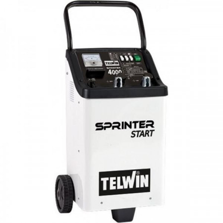 Redresor baterii si robot de pornire Telwin SPRINTER4000START, tensiune incarcare 12/24 V, capacitate baterii Pb/START/STOP 20-1000 Ah, incarcare rapida