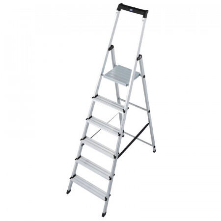 SCARA KRAUSSE MONTO "SOLIDY" DUBLA CU TREPTE PE O PARTE, 6 TREPTE, KR-126245