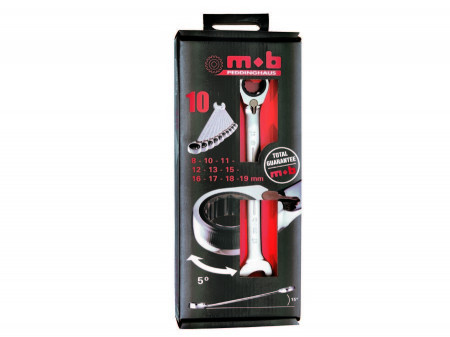 Set chei combinate cu clichet reversibil, in DISPLAYBOX 10