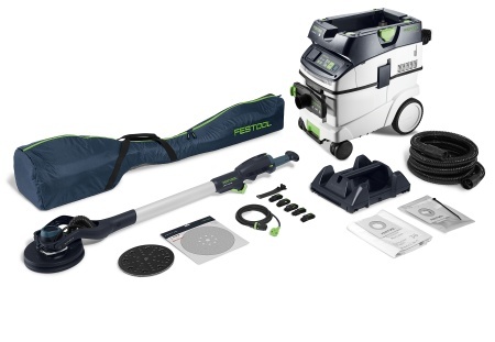Set de şlefuitor cu gât lung şi aspirator PLANEX LHS 2-M 225 EQ/CTL 36-Set, Festool