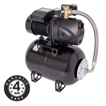 Hidrofor cu pompa autoamorsanta Wasserkonig FL508225, fonta, putere 1200 W, debit 4920 l/h, inaltime refulare 50 m, vas de expansiune 24 l