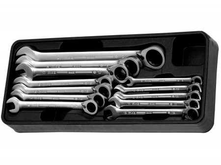 Modul PVC cu 12 chei combinate cu clichet 12 scule