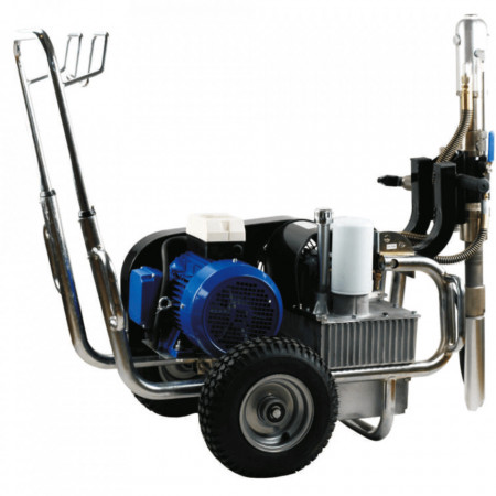Pompa airless hidraulica Bisonte PAZ-9600e debit 10 l/min. motor 5.5 kW