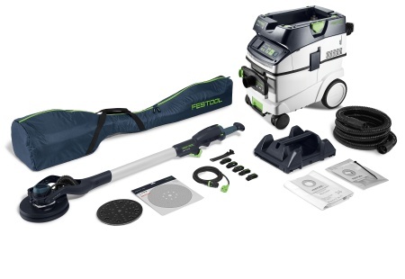Set de şlefuitor cu gât lung şi aspirator PLANEX LHS 2-M 225 EQ/CTM 36-Set, Festool
