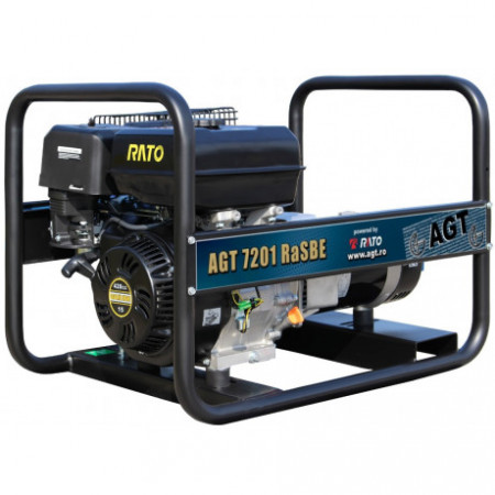 AGT 7201 RaSB E Generator de curent monofazat Agt cu motor Rato, pornire electrica ,putere maxima 6,1 kVA, rezervor 6,5 L