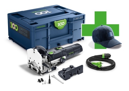 Maşină pentru îmbinări în lemn, în ediţie aniversară la împlinirea a 100 de ani DOMINO DF 500 Q-Plus 100Y Limited Edition, Festool