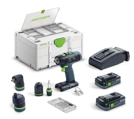 Masini de gaurit si insurubat cu acumulatori T 18+3 HPC 4,0 I-Set, Festool
